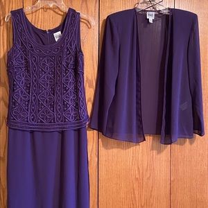 Purple R & M Richards by Karen Kwong Formal Dress